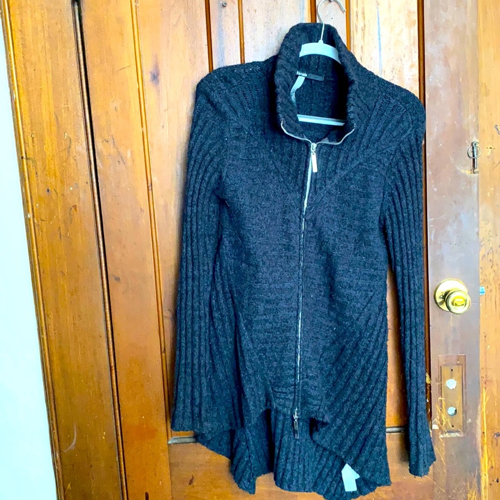 Charcoal Grey high low sweater